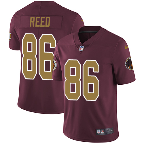 Nike Redskins #86 Jordan Reed Burgundy Red Alternate Men's Stitched NFL Vapor Untouchable Limited Jersey - Click Image to Close